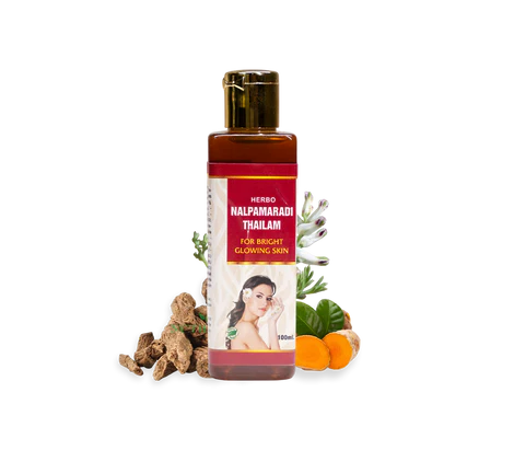 Megha's NALPAMARADI TAILAM Authentic Ayurvedic Skin Brightening and DeTanning, 100ml