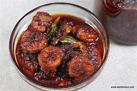 Lilly's Pickles Homemade Fresh Salty & Spicy Prawns Pickle (ചെമ്മീൻ അച്ചാർ) - 250 gm, 500 gm | Chemmen Pickle | Non-Veg Achar
