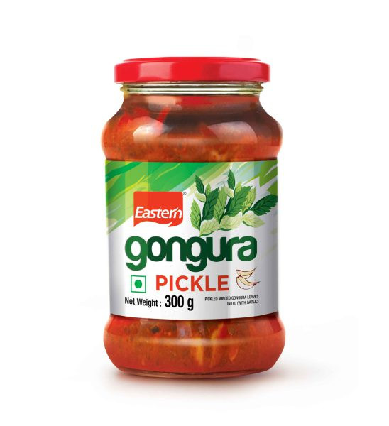 Kerala Eastern Spicy & Tasty Gongura Pickle With Garlic - 300g Bottle |