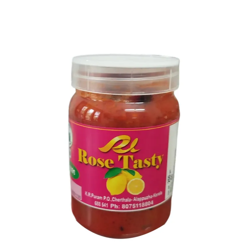 Rose Tasty Pickles – Authentic Kerala Lime Pickle 250g | Lemon Pickle | Naranga Achaar | Nimbu Ka Achaar | Tasty & Tangy| Home Made |Organic