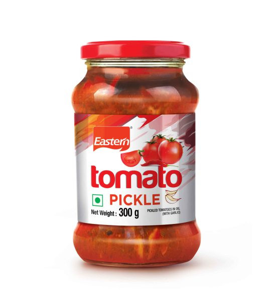 Kerala Eastern Spicy & Tasty Tomato Pickle With Garlic (തക്കാളി അച്ചാർ) - 300g bottle.