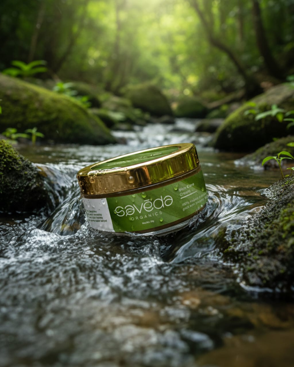 Saveda Organics Herbal Skin Care Cream (50gm) | Natural Soothing Moisturizer for Dry, Itchy & Irritated Skin | Ayurvedic Blend for Daily Skin Protection