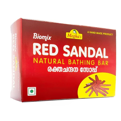 Megha's Red Sandal Natural Bathing Soap