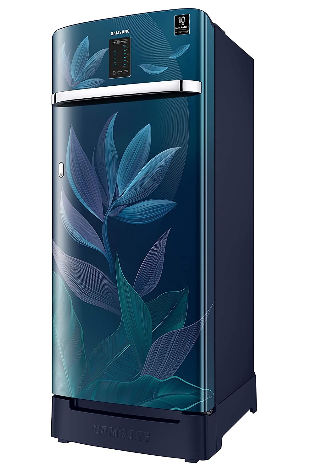 Samsung 225 L 4 Star Inverter Direct Cool Single Door Refrigerator(RR23A2F3X9U/HL, Paradise Blue, Base Stand with Drawer, Digi-Touch Cool)