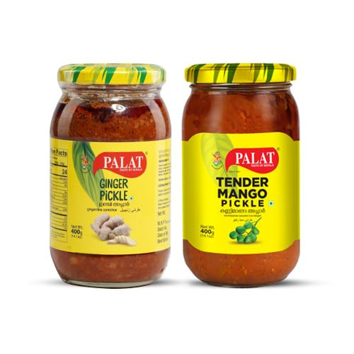 Palat Tender Mango Pickle and Ginger Pickle Pickle Combo 400g