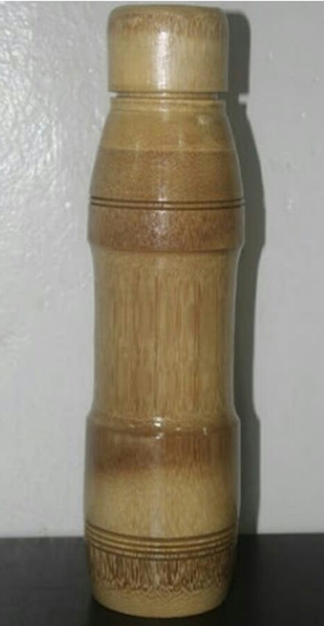 100% Hand Made Natural Bamboo Bottle For Pure Water 750 ML Pack Of 3